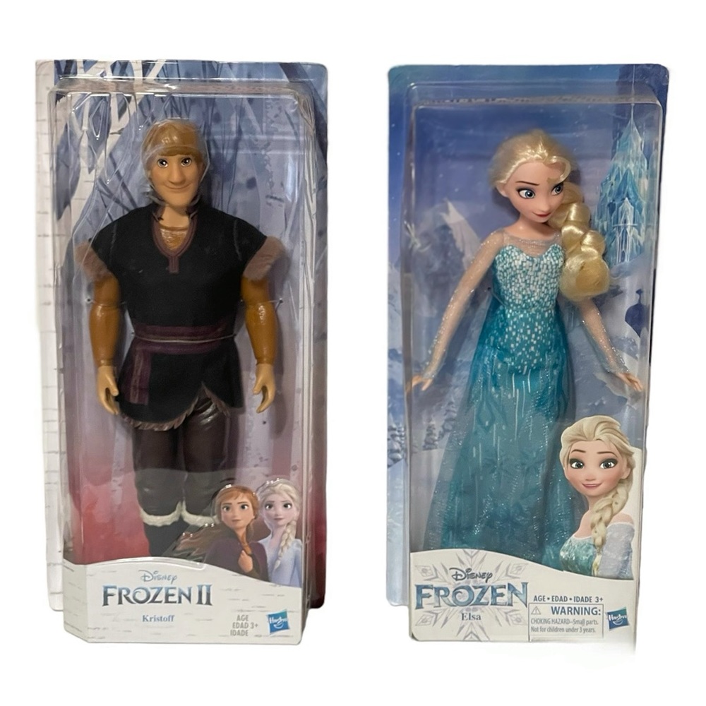 New Frozen Classic Elsa Doll & Frozen II Kristoff Doll